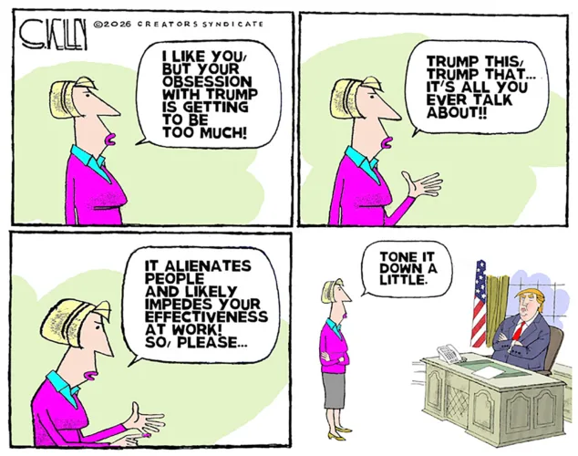 Editorial cartoon for Sept. 24, 2026